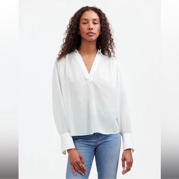 Madewell Tops - Madewell Easy Long-Sleeve Popover Shirt